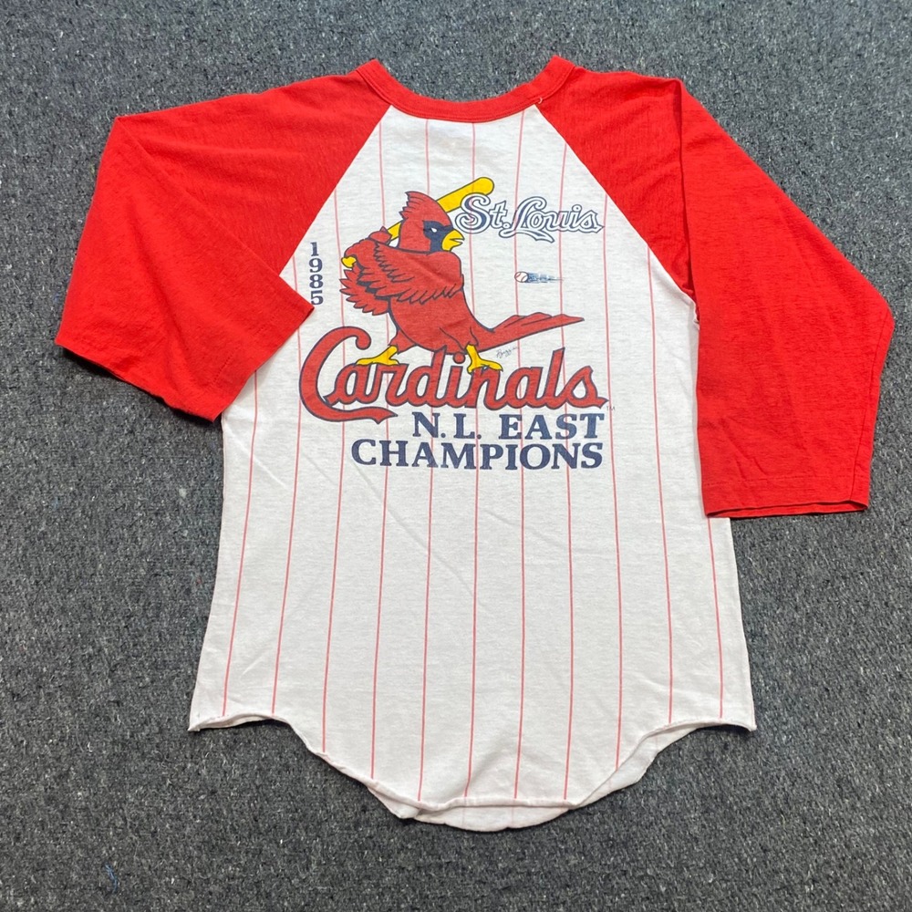 Sportswear St Louis Cardinals TShirt Sz M Mens Red 80s Retro Baseball Raglan Tee